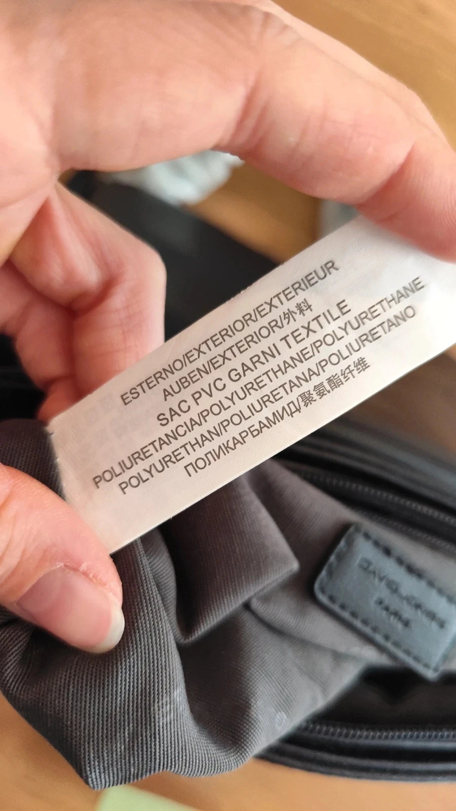 Bolsa transversal preta de couro sintético e pele sintética NOVA com etiqueta - David Jones – photo 17